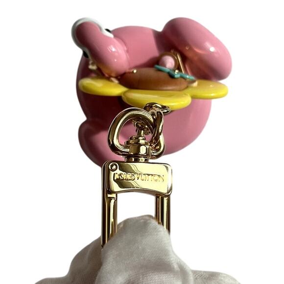 Louis Vuitton Porto Clé Vivienne Flamingo Bag Charm Float Ice Keychain M00668 - Picture 5 of 8